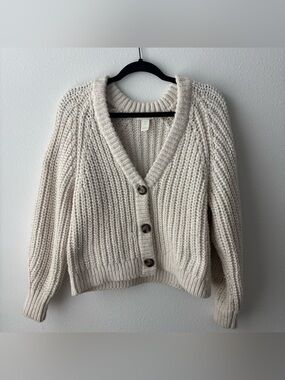 h&m chunky knit cardigan